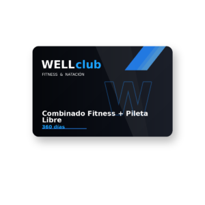 Combinado Pileta libre + Fitness Anual en 6 cuotas sin interés.